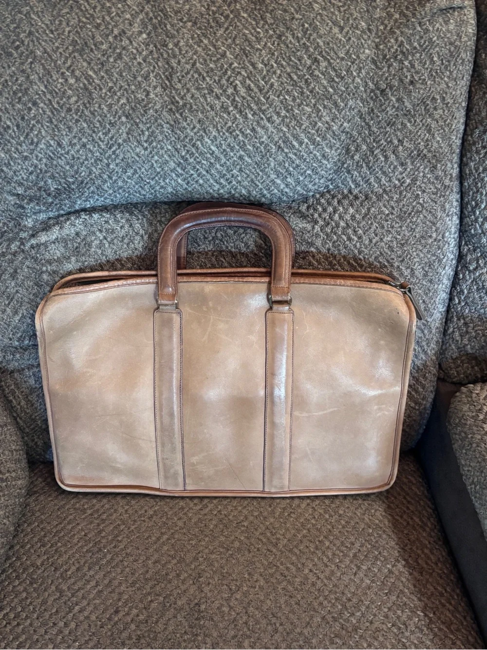 Vintage Coach Brown Leather Briefcase - Men's Carryall